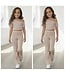 Chained pants set 2-delig - Beige (Verzenddatum 9 Feb)