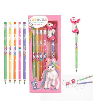 TOPModel Unicorn regenboog potloden