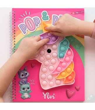 TOPModel Ylvi - Unicorn Pop & Paint kleurboek
