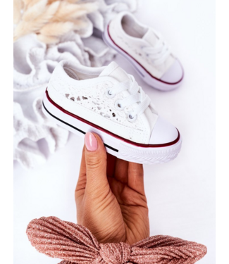Low Star Crochet Sneakers - Wit (verzenddatum 25 mei)