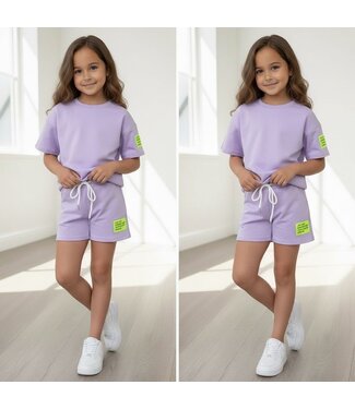 Short Set  - Paars