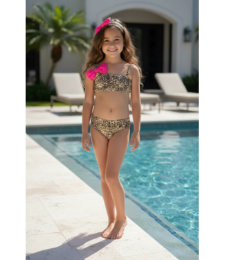 Leopard bikini met haarband