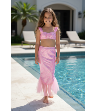 Zeemeermin Zwemset 3-delig - Roze