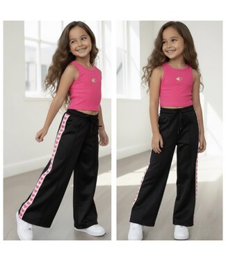 Hartjes Jogger & top - Zwart/Roze