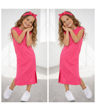 Jurkje met bandana - Neon Roze