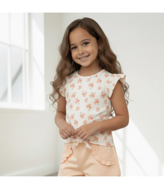 Dirkje  T-Shirt All-over bloemenprint