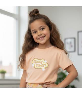 Koko Noko T-Shirt - Good Vibes Peach  (Verzenddatum 13 maart)