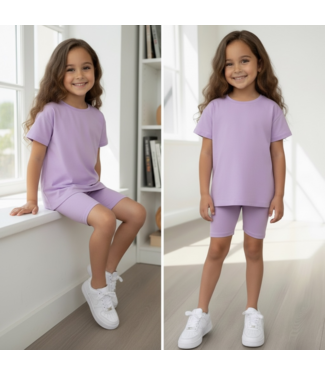 Cyclin’ Short Set - Lila