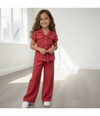 Gilet button set - Rood