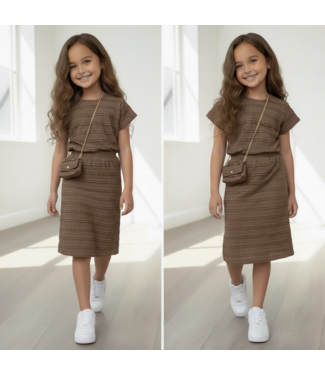 Skirt & Top Choco Set (Met tasje)