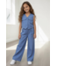 Denim gilet & Pantalon Set - Blauw