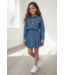 Denim rok & blouse Set - Blauw