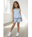 Ruffle Top & Short Set - Blauw Ruffle Top & Short Set - Blauw