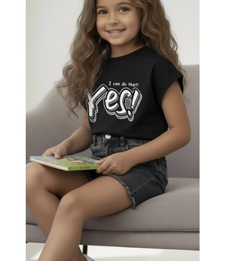 YES! T-Shirt - Zwart