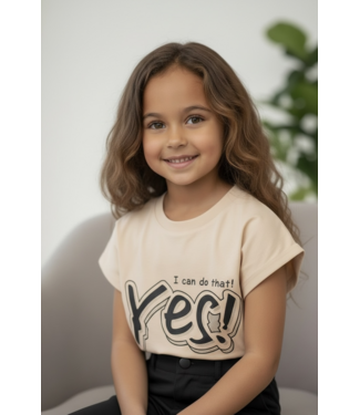YES! T-Shirt - Beige
