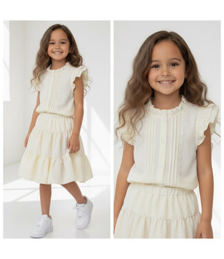 Ruffle skirt Set - Beige