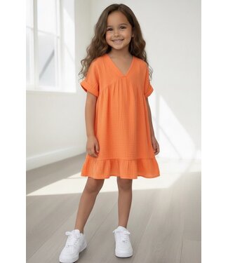 Mousseline dress  - Oranje