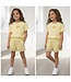 Flower short Set - Geel