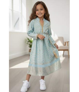Kaftan Jurk – Turquoise (Verzenddatum 23 feb)