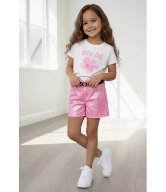 Flower shiny Set - Roze