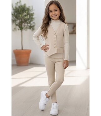 Basic Gilet - Beige (Verzenddatum 23 Feb)