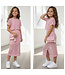 Crochet Top & Midi Rok Set (Met Tasje) - Roze