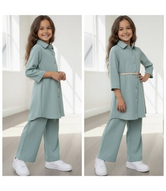 Satin Luxery Set - Vert (Met riem) (Verzenddatum 23 feb)