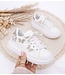 Sneakers met glitter vlinders - Wit/Goud (Verzenddatum 23 feb)