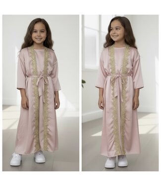 Kaftan Dress Set – Licht Roze