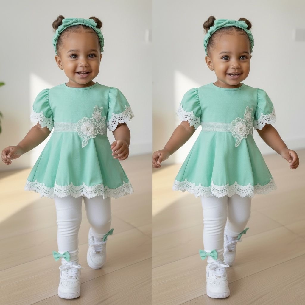 3-delige legging Set - Mint