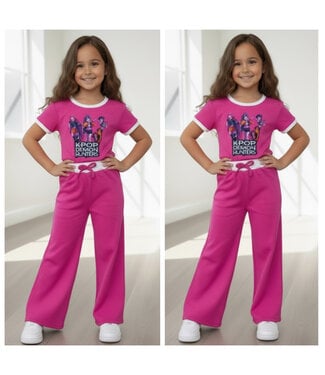 Draakjes en Boefjes K-Pop Demon Hunters Flared Set - Fuschia