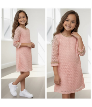 Yasmin Elegance Jurk - Zalm