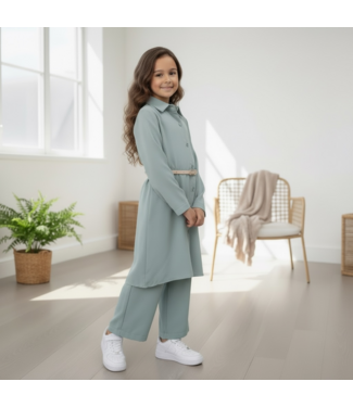 Satin Luxery Set - Vert (Met riem)