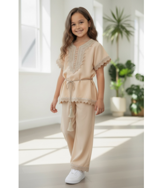 Kaftan 2-Delig Set – Beige