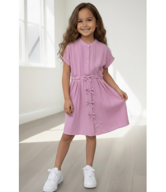 Perfect Bow dress - Roze