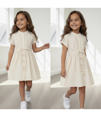 Perfect Bow dress - Beige