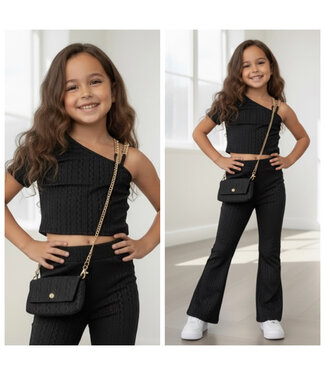 Pretty Pattern Set (Met Tasje) - Zwart