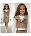 Leatherlook Cargo Set - Beige/Camel