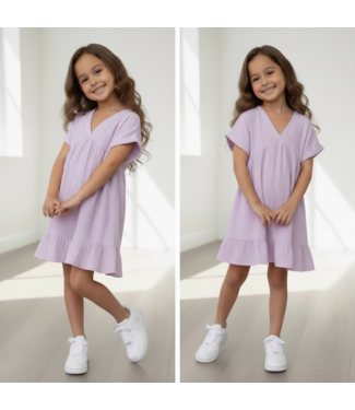 Mousseline dress  - Lila