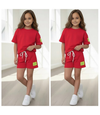 Short Set  - Rood