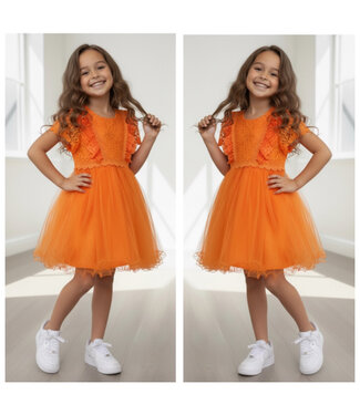 Lace & Tule Jurkje - Oranje
