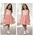 3D bloemen jurk  - Zalm