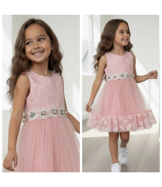 Dreamy Tule Dress - Zalm