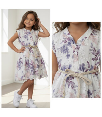 Boho Bloemenjurk – Lila Print