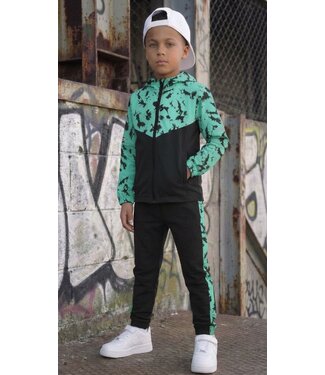 Trainingspak - Zwart/Mint