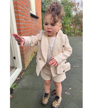 My Button Blazer Set - Beige (3-Delig)