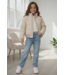 Shimmer Quilted Jacket - Beige
