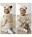 Draakjes en Boefjes Velvet ruffle set met haarband - Beige