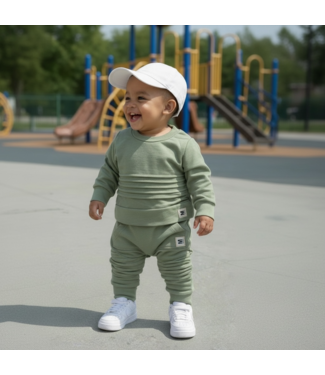 Draakjes en Boefjes Basic Biker Set (Met Mutsje) - Green