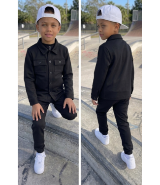 Jacket Blouse set - Zwart (Verzenddatum 9 maart)